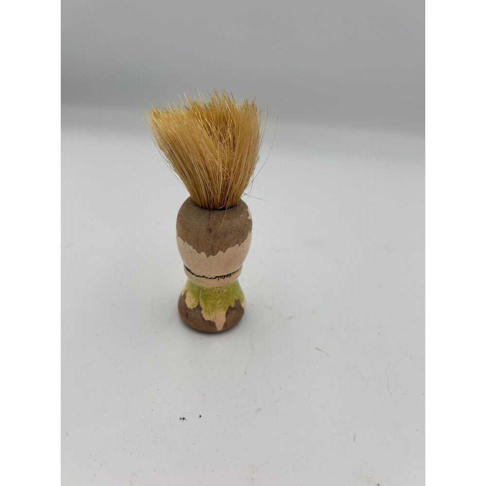 Vintage Wooden Shaving Brush Natural Bristle Barber Shave Tool Primitive Decor